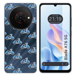 Funda Silicona para Zte Blade A76 5G diseño Scooter Dibujos
