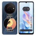 Funda Silicona para Zte Blade A76 5G diseño Mujer Escalada Dibujos