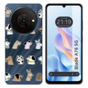 Funda Silicona para Zte Blade A76 5G diseño Perros Dibujos