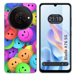 Funda Silicona para Zte Blade A76 5G diseño Smile Dibujos