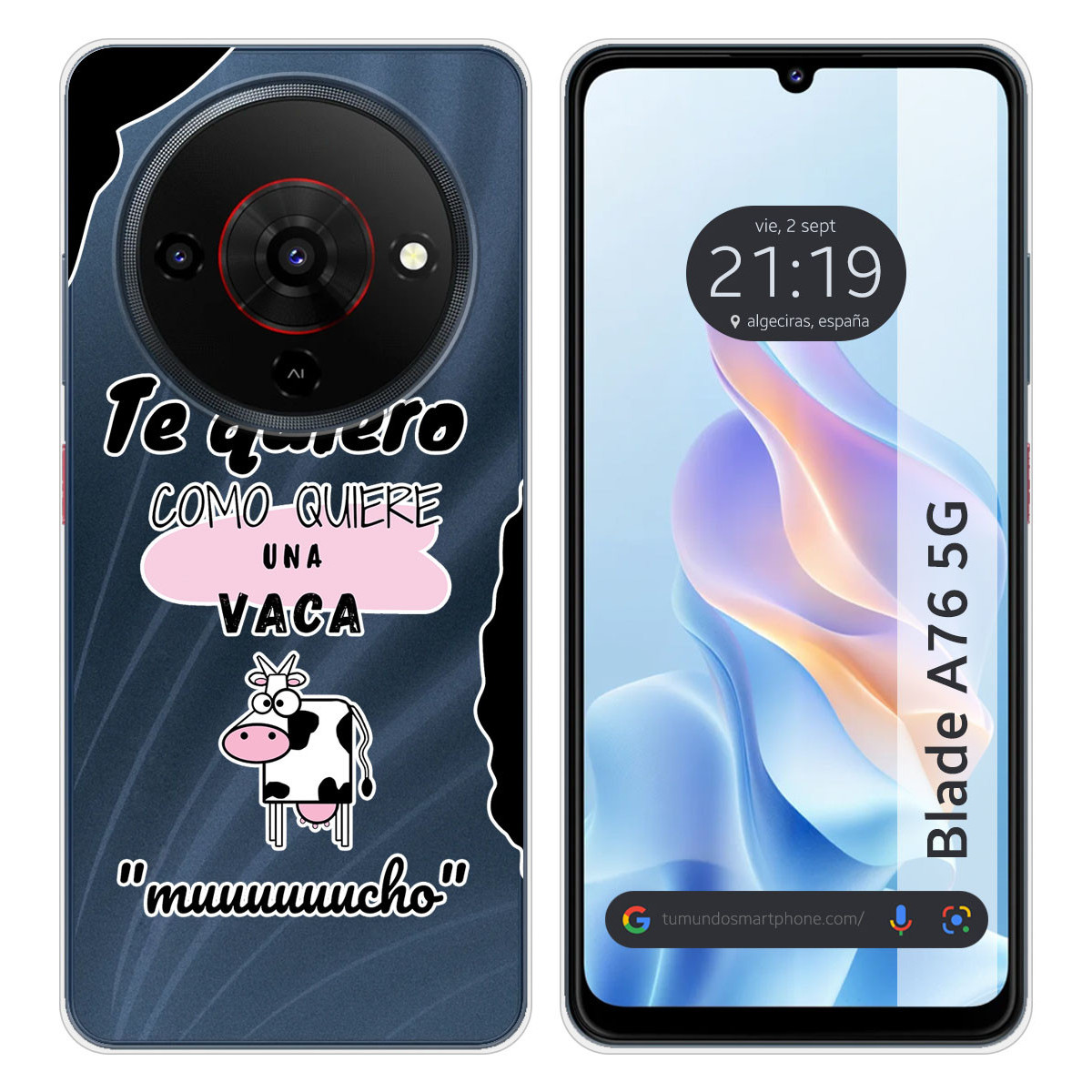 Funda Silicona para Zte Blade A76 5G diseño...