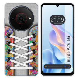 Funda Silicona para Zte Blade A76 5G diseño Zapatillas 04...