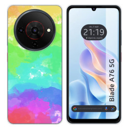 Funda Silicona para Zte Blade A76 5G diseño Acuarela 03...