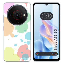 Funda Silicona para Zte Blade A76 5G diseño Acuarela 05...