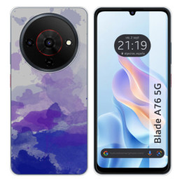 Funda Silicona para Zte Blade A76 5G diseño Acuarela 09...