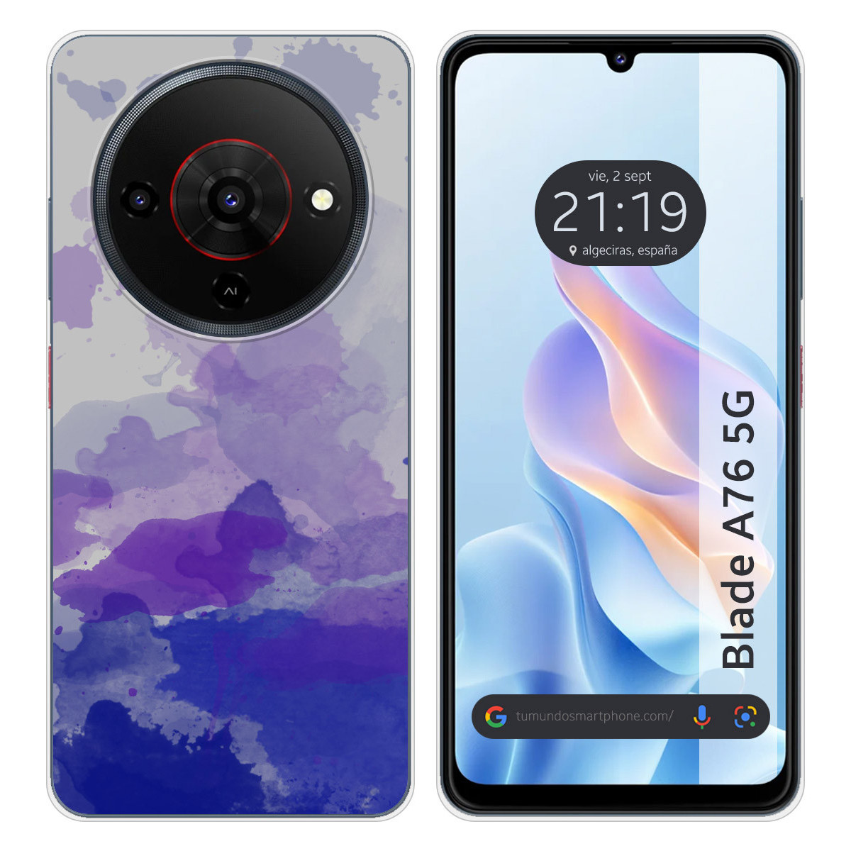 Funda Silicona para Zte Blade A76 5G diseño...