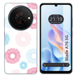 Funda Silicona para Zte Blade A76 5G diseño Flores 06...