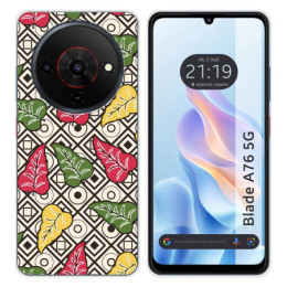 Funda Silicona para Zte Blade A76 5G diseño Flores 11...