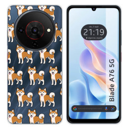 Funda Silicona para Zte Blade A76 5G diseño Perros 08...
