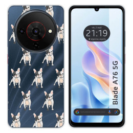 Funda Silicona para Zte Blade A76 5G diseño Perros 12...