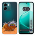Funda Silicona Transparente para Oppo A6 4G / 5G diseño Bufalo Dibujos