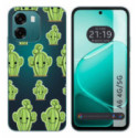 Funda Silicona Transparente para Oppo A6 4G / 5G diseño Cactus Dibujos