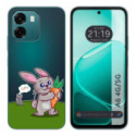 Funda Silicona Transparente para Oppo A6 4G / 5G diseño Conejo Dibujos