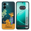 Funda Silicona Transparente para Oppo A6 4G / 5G diseño Jirafa Dibujos