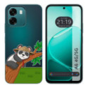 Funda Silicona Transparente para Oppo A6 4G / 5G diseño Panda Dibujos
