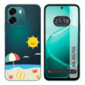 Funda Silicona Transparente para Oppo A6 4G / 5G diseño Playa Dibujos