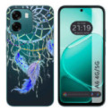 Funda Silicona Transparente para Oppo A6 4G / 5G diseño Plumas Dibujos