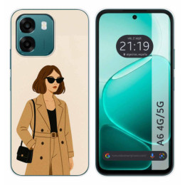 Funda Silicona para Oppo A6 4G / 5G diseño Mujer 01 Dibujos