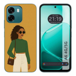 Funda Silicona para Oppo A6 4G / 5G diseño Mujer 02 Dibujos