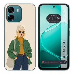 Funda Silicona para Oppo A6 4G / 5G diseño Mujer 03 Dibujos