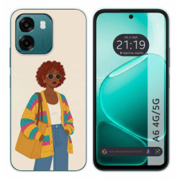 Funda Silicona para Oppo A6 4G / 5G diseño Mujer 05 Dibujos