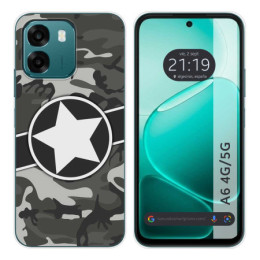 Funda Silicona para Oppo A6 4G / 5G diseño Camuflaje 02...