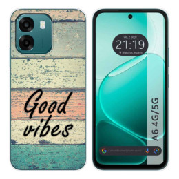 Funda Silicona para Oppo A6 4G / 5G diseño Madera 01 Dibujos