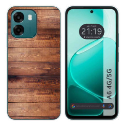 Funda Silicona para Oppo A6 4G / 5G diseño Madera 02 Dibujos
