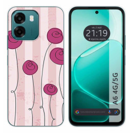 Funda Silicona para Oppo A6 4G / 5G diseño Flores Vintage...