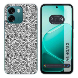 Funda Silicona para Oppo A6 4G / 5G diseño Letras Dibujos