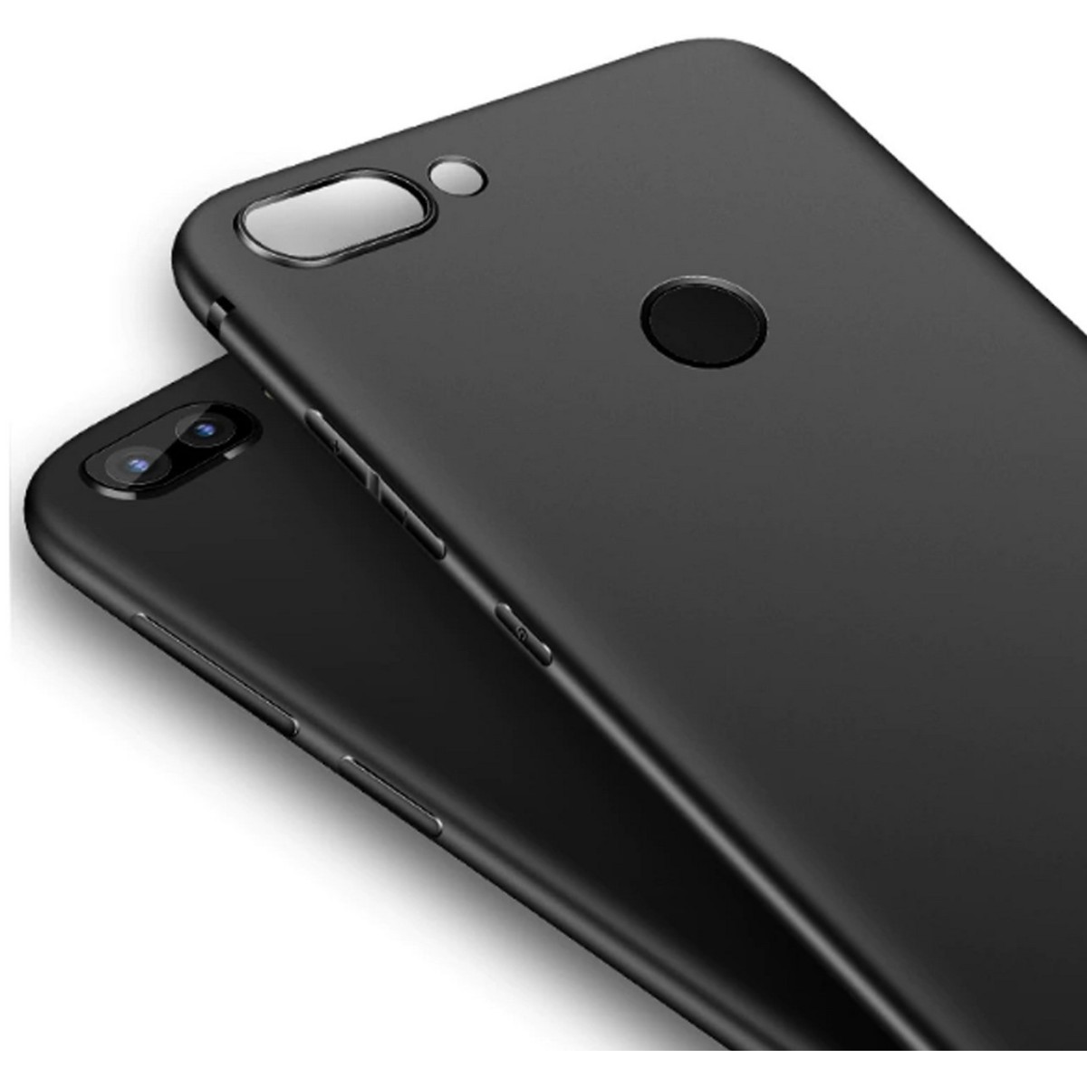 Funda Gel Tpu Tipo Mate Negra para Xiaomi Mi 8 Lite