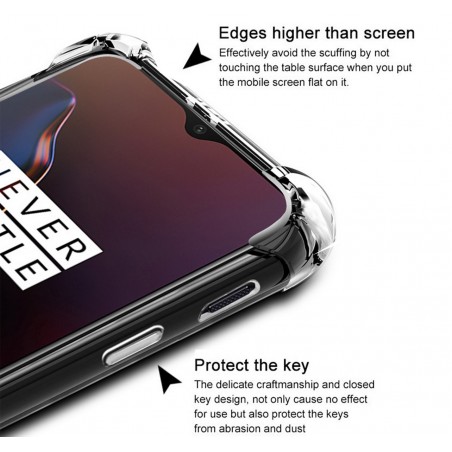 Funda Gel Tpu Anti-Shock Transparente para Oneplus 6T