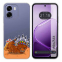 Funda Silicona Transparente para Oppo A6x / A6k diseño Bufalo Dibujos