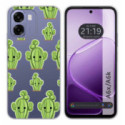 Funda Silicona Transparente para Oppo A6x / A6k diseño Cactus Dibujos