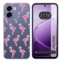 Funda Silicona Transparente para Oppo A6x / A6k diseño Flamenco Dibujos