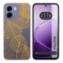 Funda Silicona Transparente para Oppo A6x / A6k diseño Hojas Dibujos