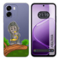 Funda Silicona Transparente para Oppo A6x / A6k diseño Mono Dibujos