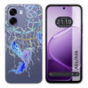 Funda Silicona Transparente para Oppo A6x / A6k diseño Plumas Dibujos