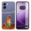 Funda Silicona Transparente para Oppo A6x / A6k diseño Suricata Dibujos