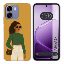 Funda Silicona para Oppo A6x / A6k diseño Mujer 02 Dibujos