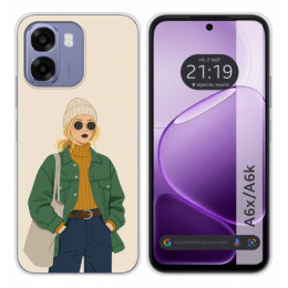 Funda Silicona para Oppo A6x / A6k diseño Mujer 03 Dibujos