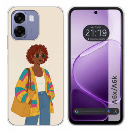 Funda Silicona para Oppo A6x / A6k diseño Mujer 05 Dibujos
