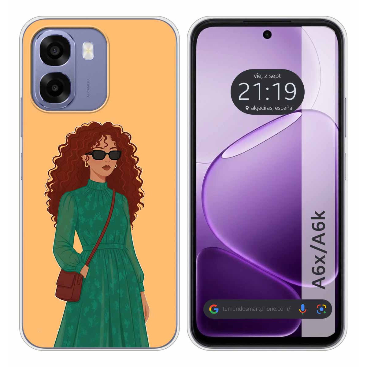 Funda Silicona para Oppo A6x / A6k diseño Mujer...