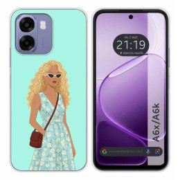 Funda Silicona para Oppo A6x / A6k diseño Mujer 07 Dibujos