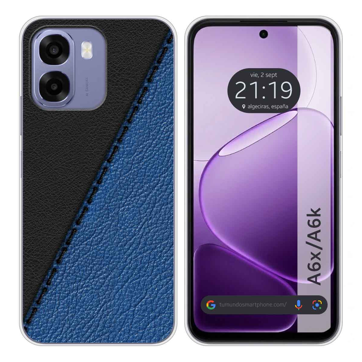 Funda Silicona para Oppo A6x / A6k diseño Cuero...