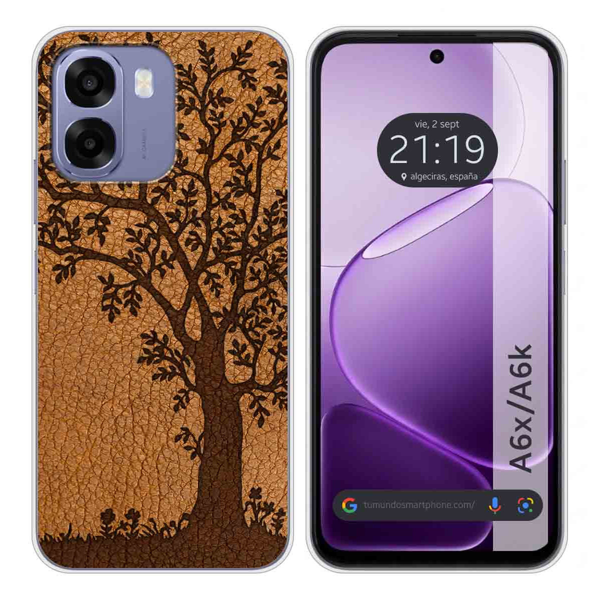 Funda Silicona para Oppo A6x / A6k diseño Cuero...