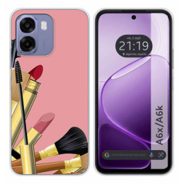 Funda Silicona para Oppo A6x / A6k diseño Brochas Dibujos