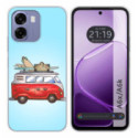 Funda Silicona para Oppo A6x / A6k diseño Furgoneta Dibujos