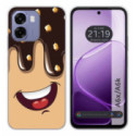 Funda Silicona para Oppo A6x / A6k diseño Helado Chocolate Dibujos