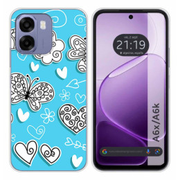 Funda Silicona para Oppo A6x / A6k diseño Mariposas Dibujos